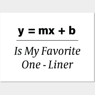 Math Pun One-Liner Posters and Art